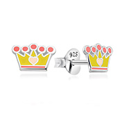E-15562 - 925 Sterling silver stud with Enamel color.