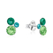E-15567/4 - 925 Sterling silver stud with crystals.