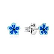 E-15706/2 - 925 Sterling silver stud with Enamel color.