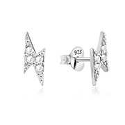 E-15829 - 925 Sterling silver stud with crystals.