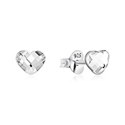 E-15911 - 925 Sterling silver stud with crystals.