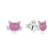 E-15938 - 925 Sterling silver stud with Enamel color.