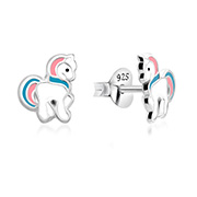 E-15999 - 925 Sterling silver stud with Enamel color.