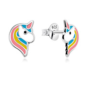 E-16050 - 925 Sterling silver stud with Enamel color.