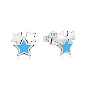 E-16092 - 925 Sterling silver stud with Enamel color.
