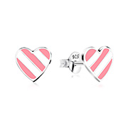 E-16093 - 925 Sterling silver stud with Enamel color.