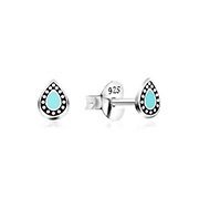E-16094 - 925 Sterling silver stud with Enamel color.