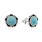 E-16097 - 925 Sterling silver stud with Enamel color.