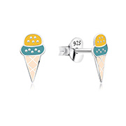 E-16107 - 925 Sterling silver stud with Enamel color.