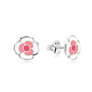 E-16131 - 925 Sterling silver stud with Enamel color.