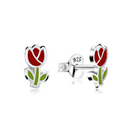 E-16133 - 925 Sterling silver stud with Enamel color.