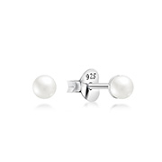 E-228 - 925 Sterling silver stud with synthetic pearl.