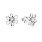 E-4030 - 925 Sterling silver stud with crystals.