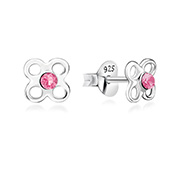 E-451 - 925 Sterling silver stud with crystals.