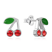 E-6410 - 925 Sterling silver stud with Enamel color.