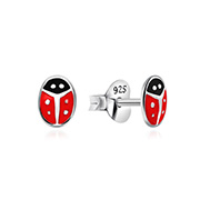 E-7340 - 925 Sterling silver stud with Enamel color.