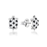 E-9759 - 925 Sterling silver stud with multi crystals.