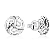 EP-601 - Plain 925 Sterling silver stud earring.