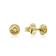 EP-6152 - Plain gold plated sterling silver stud.