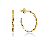 EP-6190 - Plain gold plated sterling silver stud.
