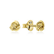 EP-6245 - Plain gold plated sterling silver stud.