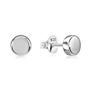 EP-951 - Plain 925 Sterling silver stud earring.