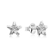 EZ-1015 - 925 Sterling silver stud with cubic zircon.