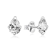EZ-1077 - 925 Sterling silver stud with cubic zircon.