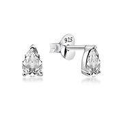 EZ-1110 - 925 Sterling silver stud with cubic zircon.