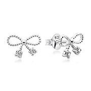 EZ-1147 - 925 Sterling silver stud with cubic zircon.