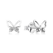 EZ-1149 - 925 Sterling silver stud with cubic zircon.