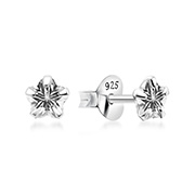 EZ-1239 - 925 Sterling silver stud with cubic zircon.