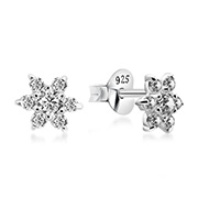 EZ-1241 - 925 Sterling silver stud with cubic zircon.