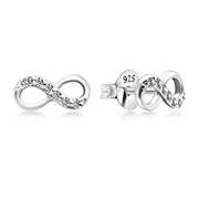 EZ-1417 - 925 Sterling silver stud with cubic zircon.