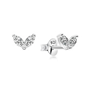 EZ-1474 - 925 Sterling silver stud with cubic zircon.