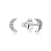 EZ-1477 - 925 Sterling silver stud with cubic zircon.