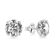 EZ-196 - 925 Sterling silver stud with cubic zircon.