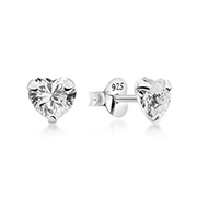 EZ-287 - 925 Sterling silver stud with cubic zircon.