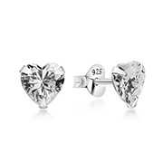 EZ-288 - 925 Sterling silver stud with cubic zircon.