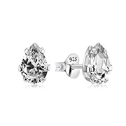 EZ-663 - 925 Sterling silver stud with cubic zircon.