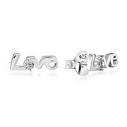 EZ-787 - 925 Sterling silver stud with cubic zircon.