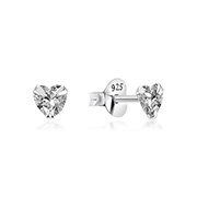 EZ-862 - 925 Sterling silver stud with cubic zircon.