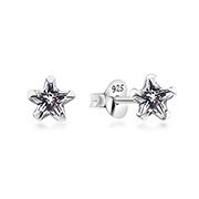 EZ-863 - 925 Sterling silver stud with cubic zircon.