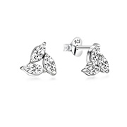 EZ-900 - 925 Sterling silver stud with cubic zircon.