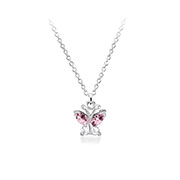 N-1678 - 925 Sterling silver necklace with cubic zircon.