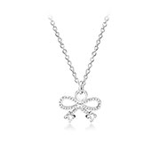 N-1982 - 925 Sterling silver necklace with cubic zircon.