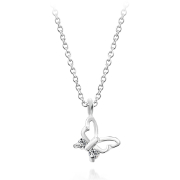 N-2309 - 925 Sterling silver necklace with cubic zircon.