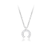 N-2318 - 925 Sterling silver necklace with cubic zircon.