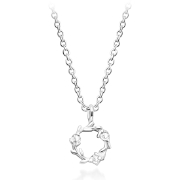 N-2344 - 925 Sterling silver necklace with cubic zircon.