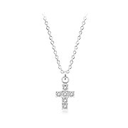 N-2416 - 925 Sterling silver necklace with cubic zircon.